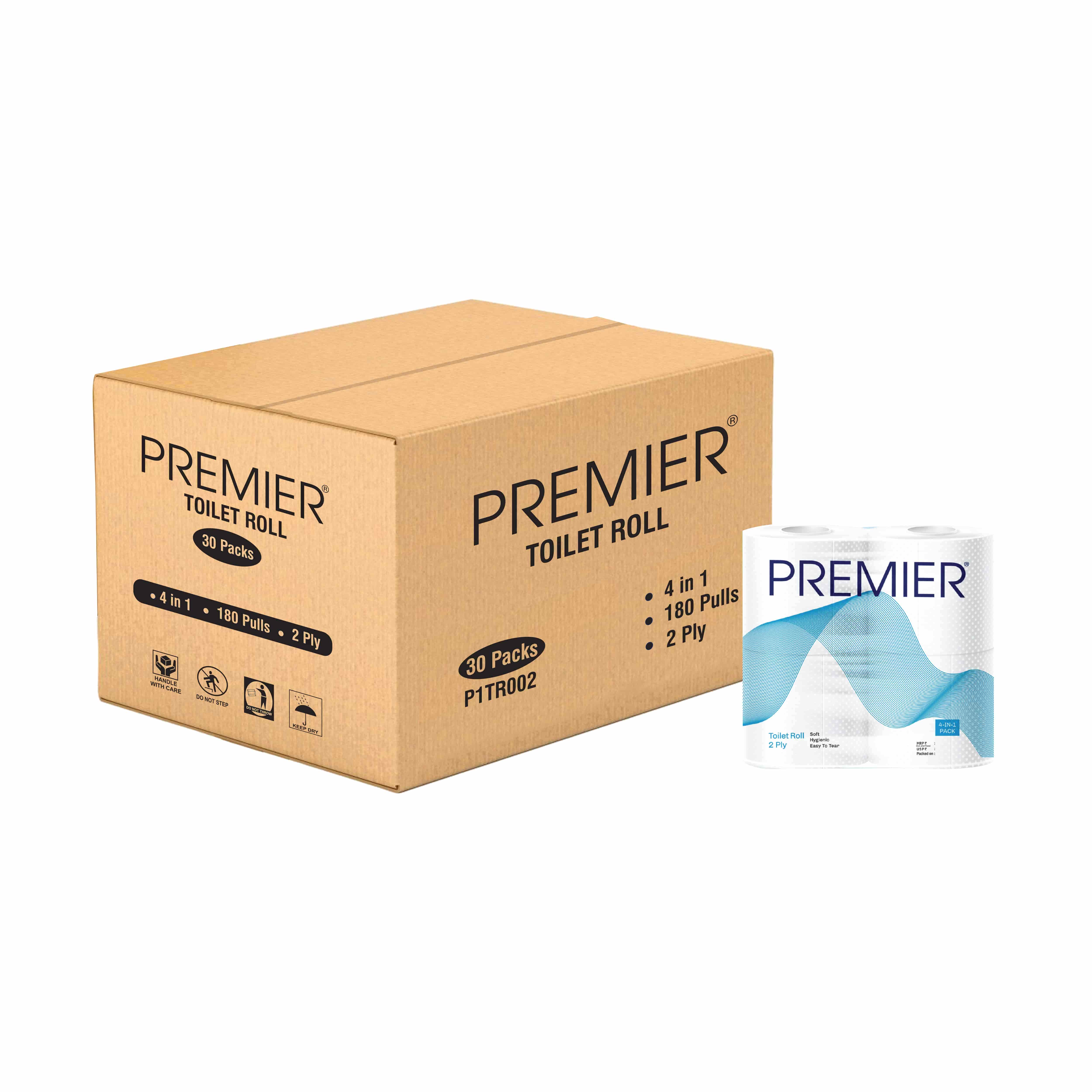 Premier Tissue  Paper TR 180 Pulls 4 x 1